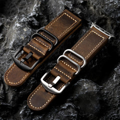 LoofFitU™ Vintage Handmade Leather strap For Apple Watch