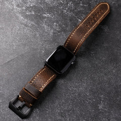 LoofFitU™Handmade First-Grain Cowhide Strap For Apple watch