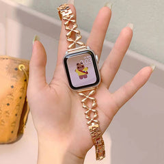 LoofFitU™ Clover light luxury women's high-end Apple watch strap