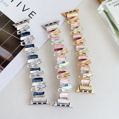 Colorful enamel elastic strap