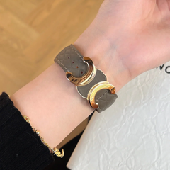 Double C-shape Leather Band