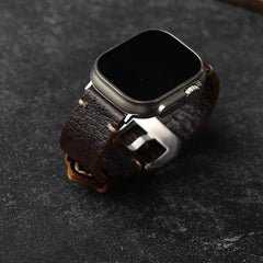 LoofFitU™ Handmade Vintage Leather Strap For Apple Watch