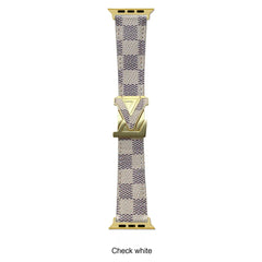 V-Clasp Leather Band