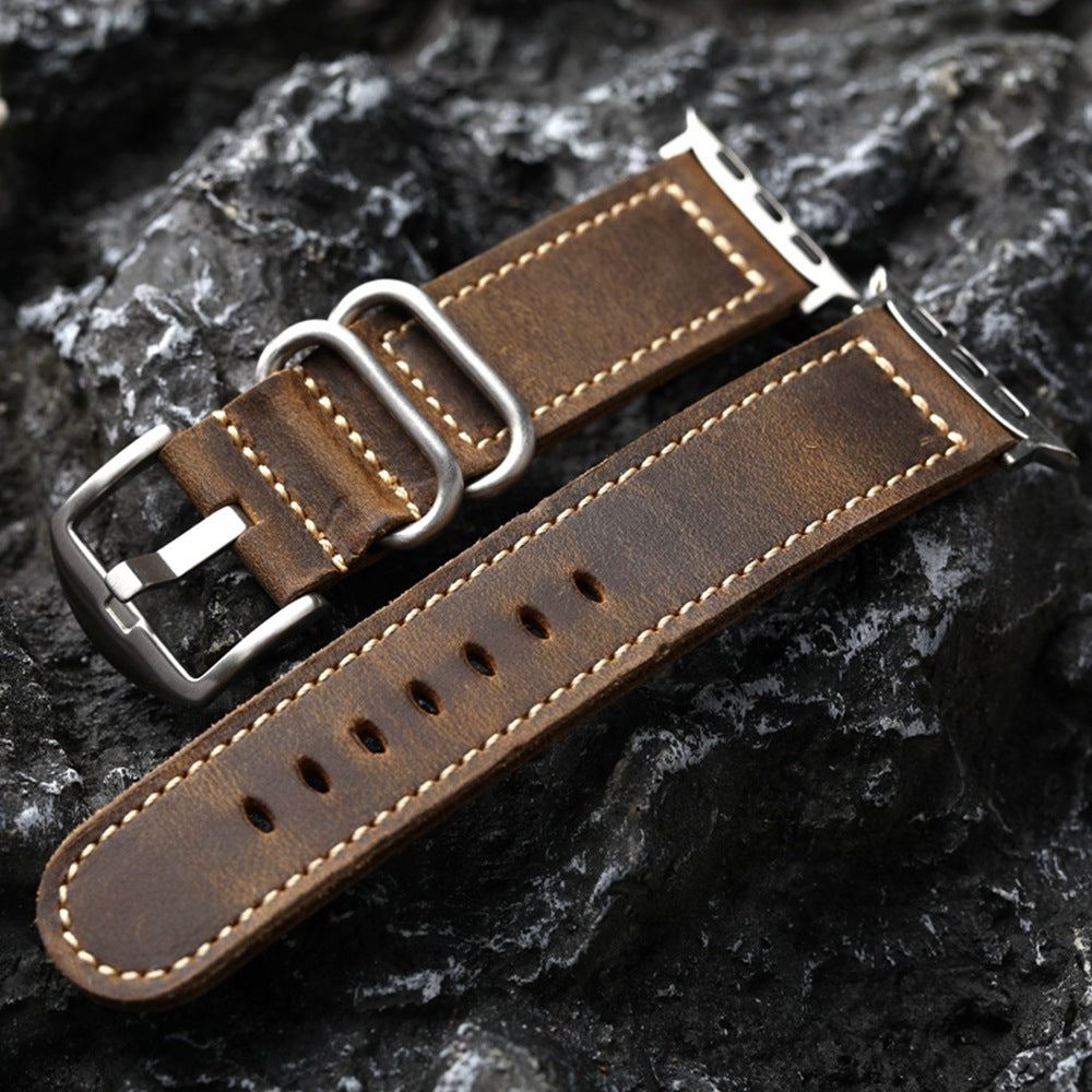 LoofFitU™ Vintage Handmade Leather strap For Apple Watch