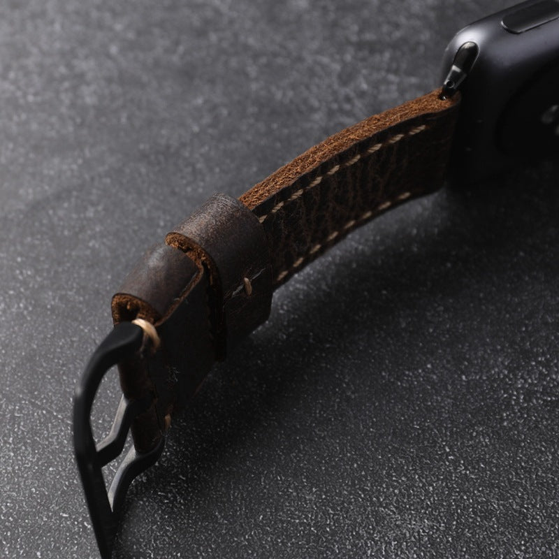 LoofFitU™Handmade First-Grain Cowhide Strap For Apple watch