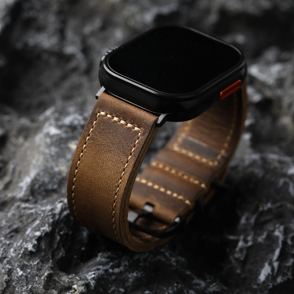 LoofFitU™ Vintage Handmade Leather strap For Apple Watch
