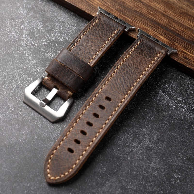 LoofFitU™Handmade First-Grain Cowhide Strap For Apple watch