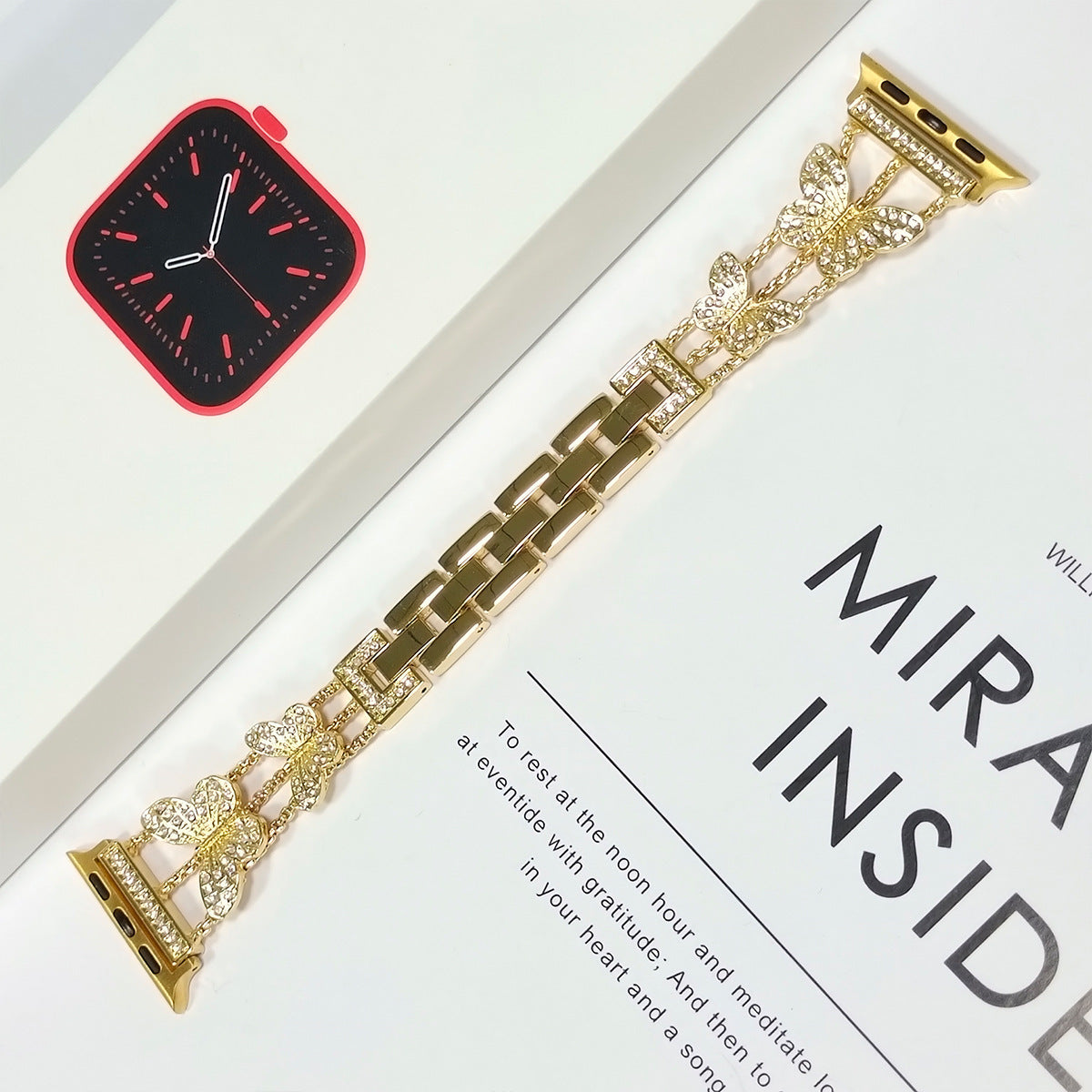 LoofFitU™ Butterfly Bling Diamond Link Bracelet for Apple Watch