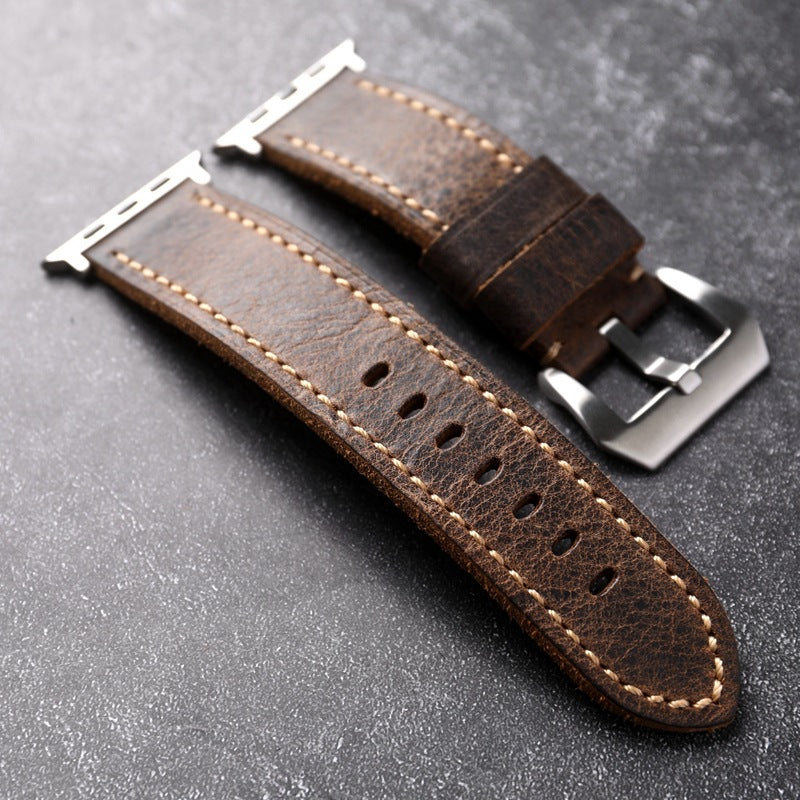 LoofFitU™Handmade First-Grain Cowhide Strap For Apple watch