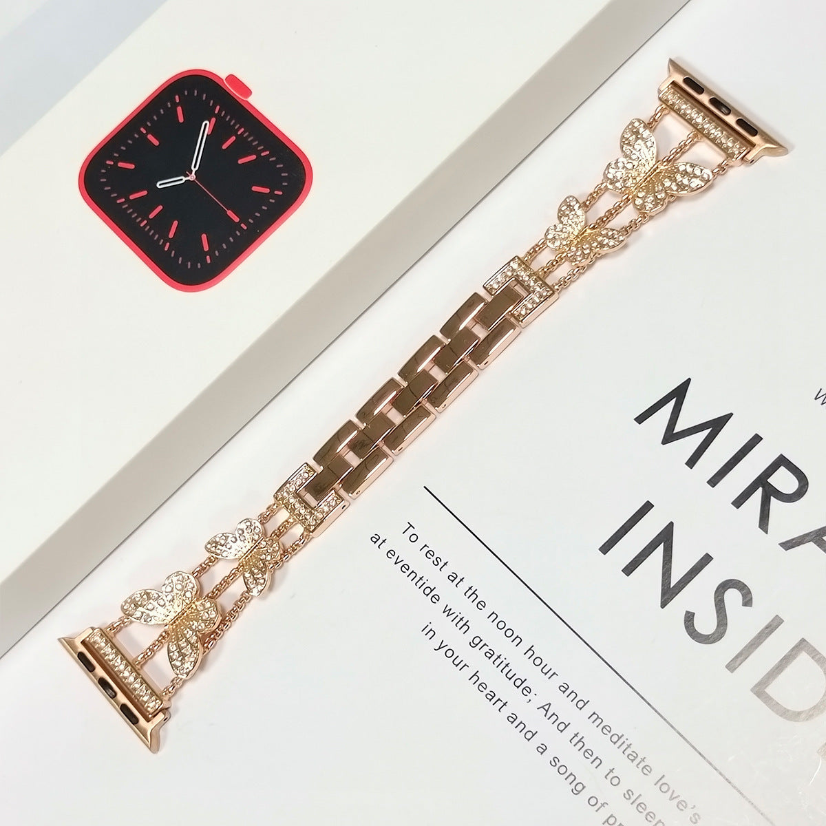 LoofFitU™ Butterfly Bling Diamond Link Bracelet for Apple Watch
