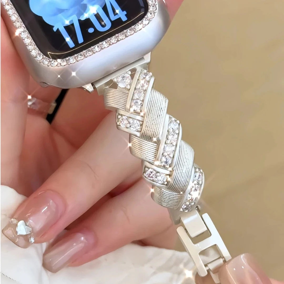 Wheat-stalk design bracelet metal strap