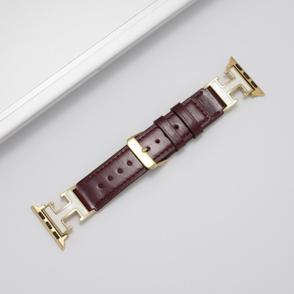 LoofFitU™ Elegant Holiday Leather Strap For Apple Watch