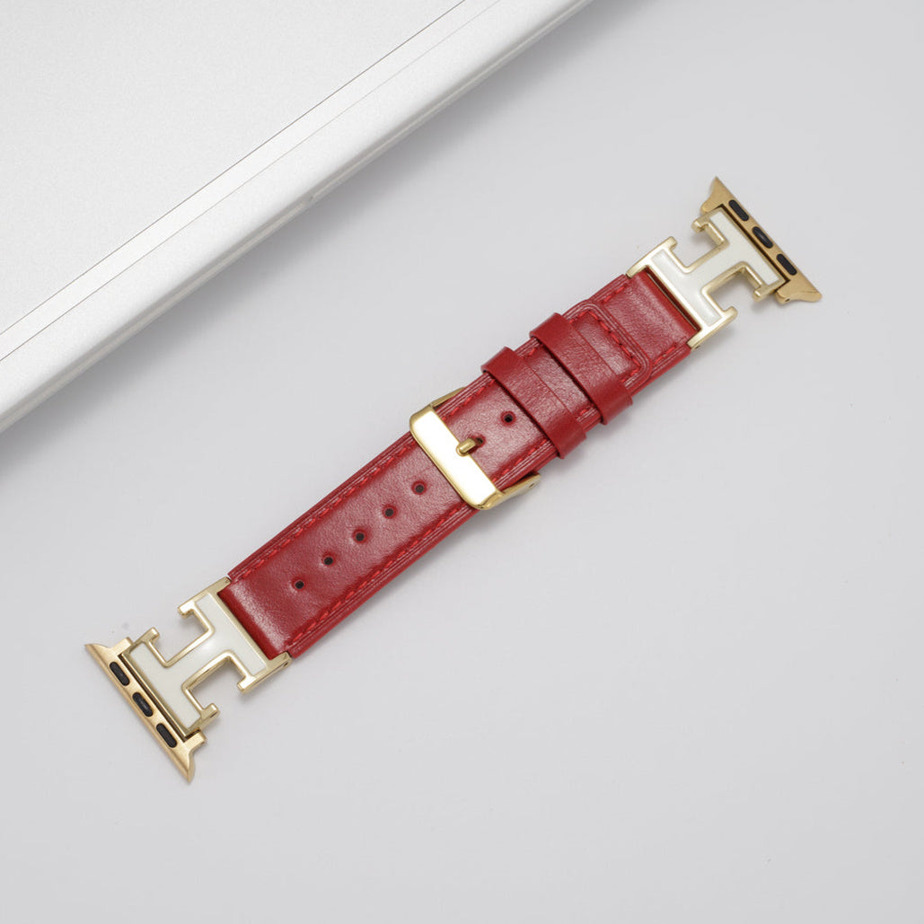 LoofFitU™ Elegant Holiday Leather Strap For Apple Watch