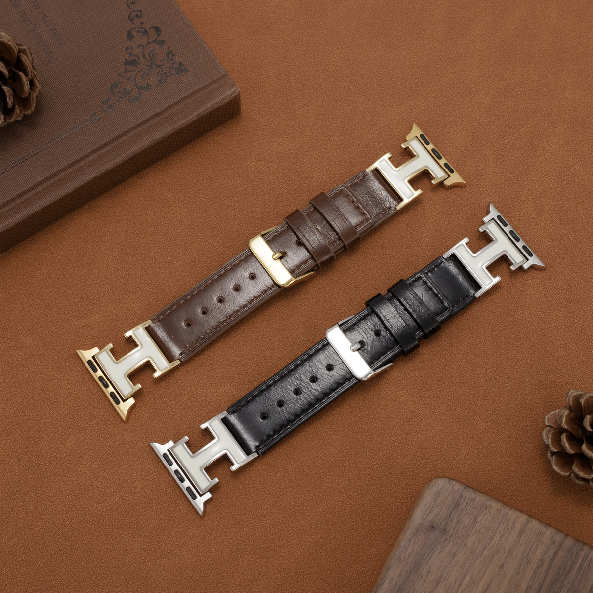 LoofFitU™ Elegant Holiday Leather Strap For Apple Watch