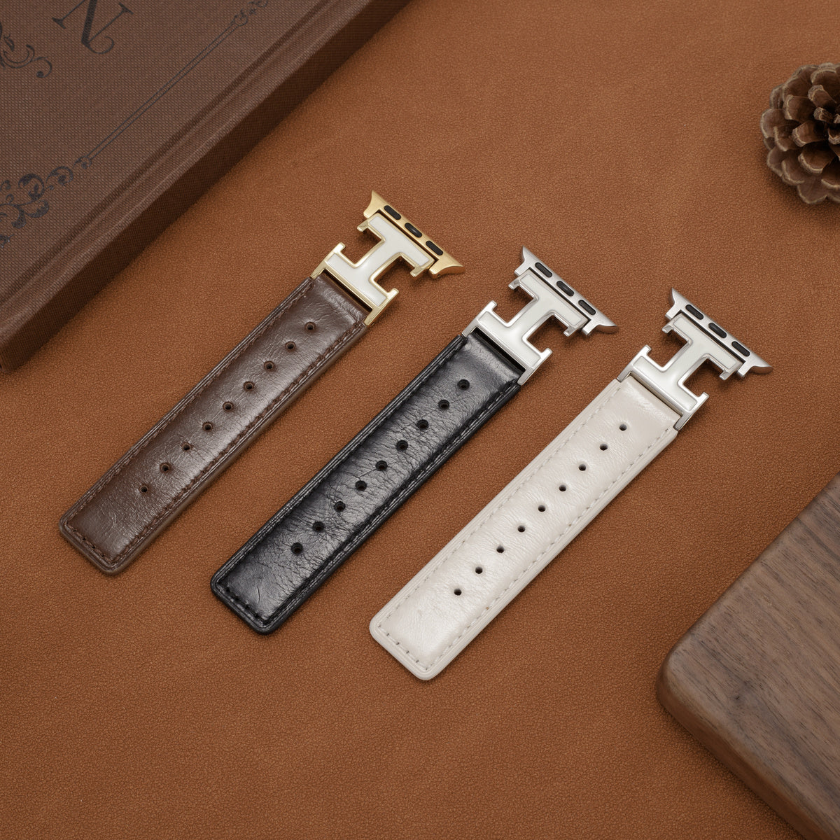 LoofFitU™ Elegant Holiday Leather Strap For Apple Watch