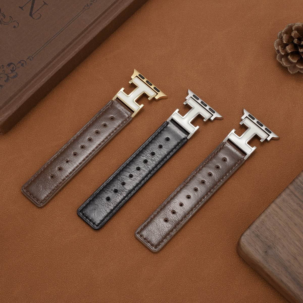 LoofFitU™ Elegant Holiday Leather Strap For Apple Watch