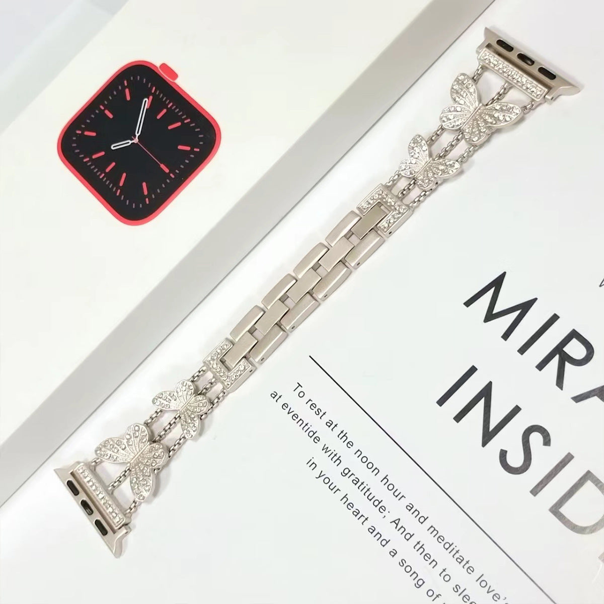 LoofFitU™ Butterfly Bling Diamond Link Bracelet for Apple Watch