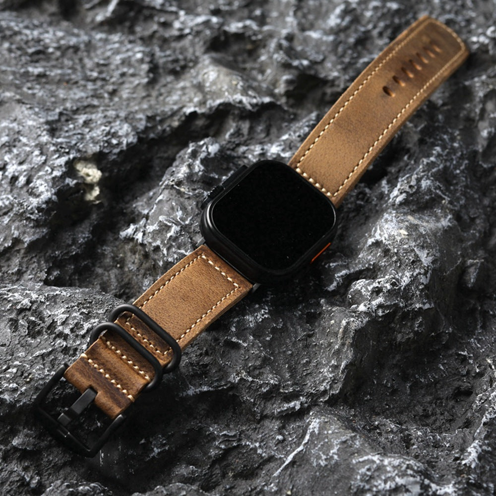 LoofFitU™ Vintage Handmade Leather strap For Apple Watch