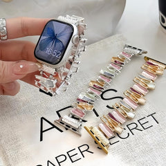 Colorful enamel elastic strap