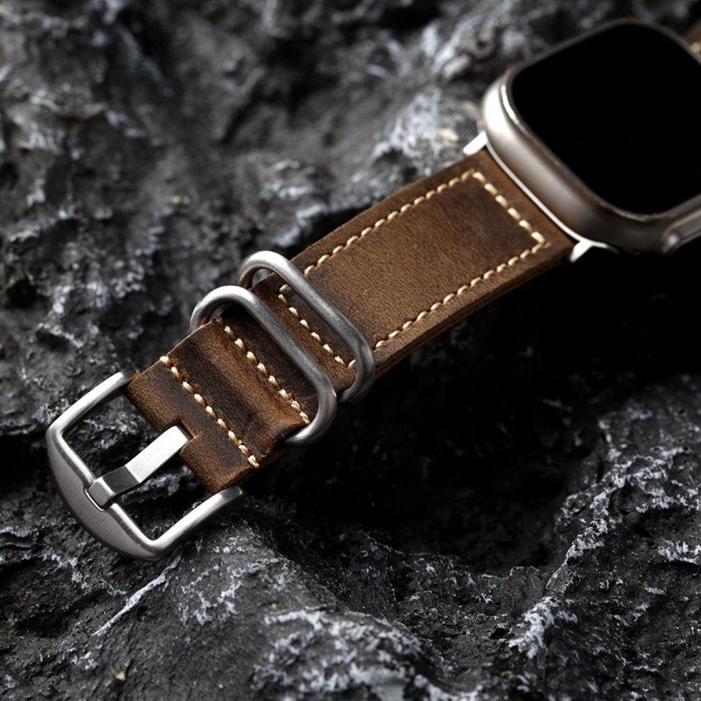 LoofFitU™ Vintage Handmade Leather strap For Apple Watch