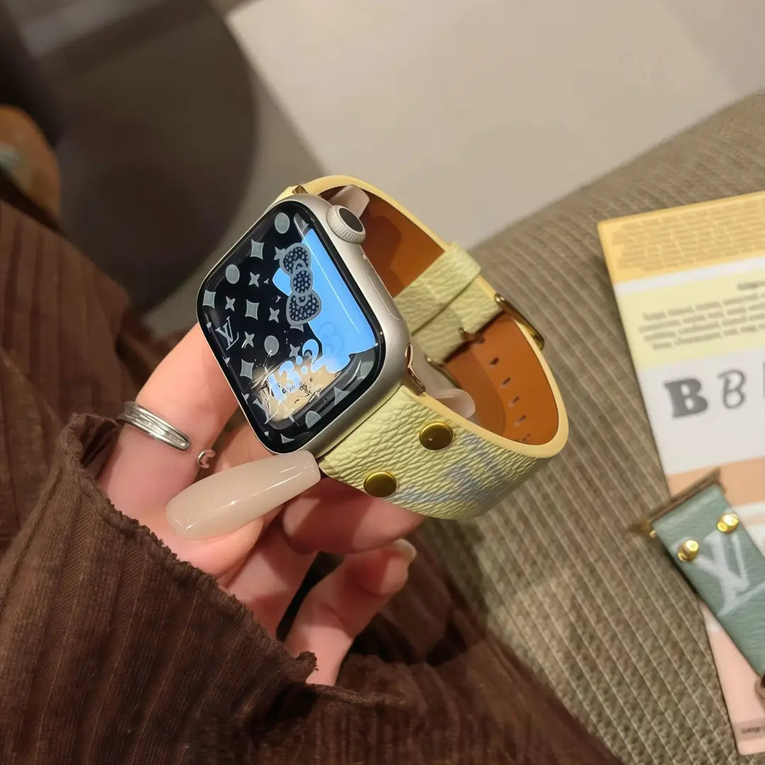 Luxury Leather Band for Apple Watch