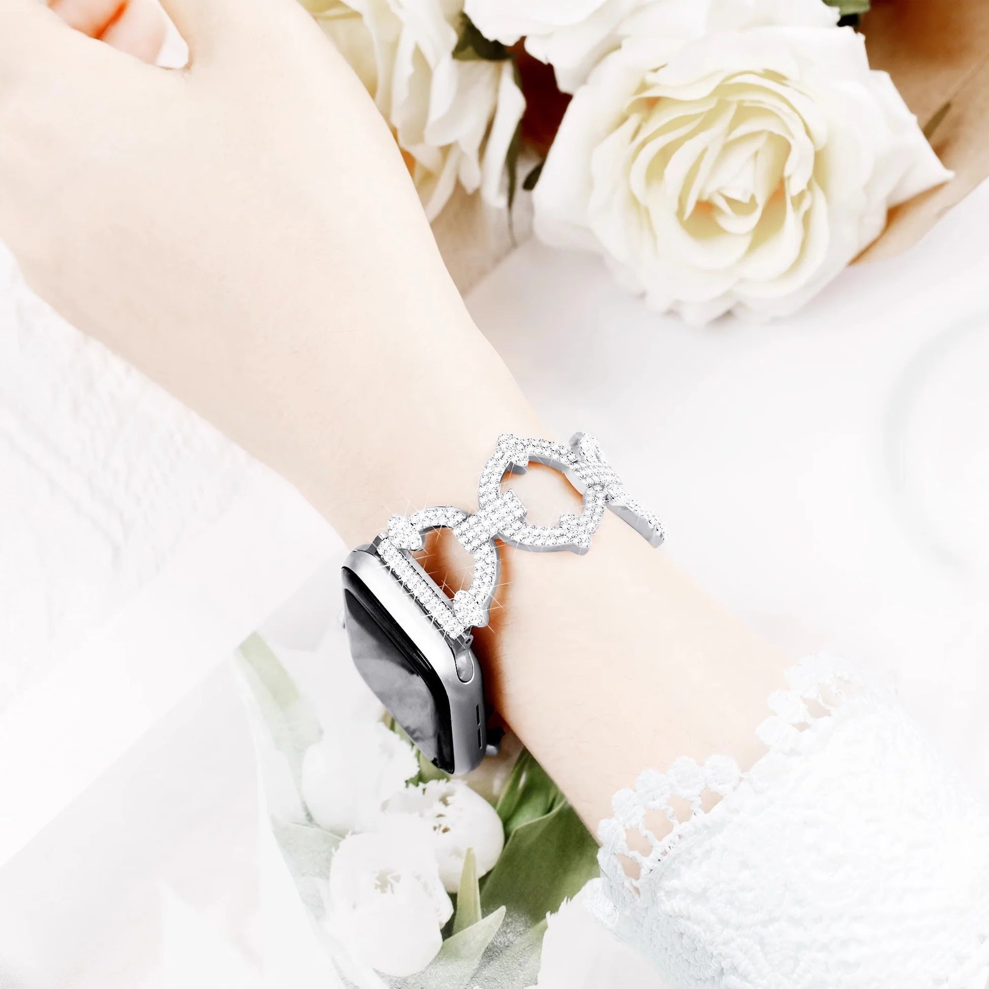 LoofFitU™ Bling Diamond Link Bracelet For Apple Watch