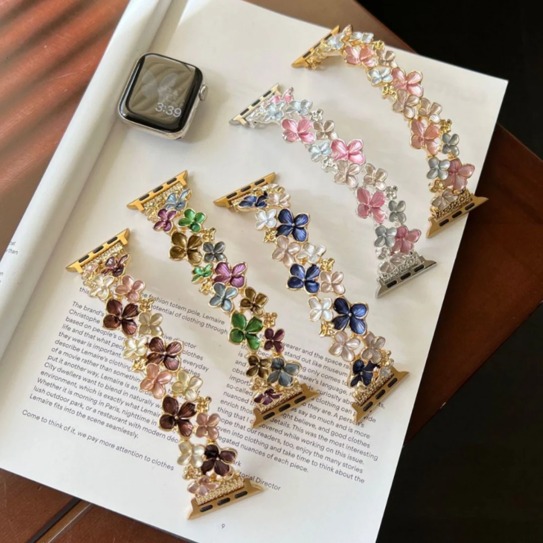 Floral Enamel Stretch Band