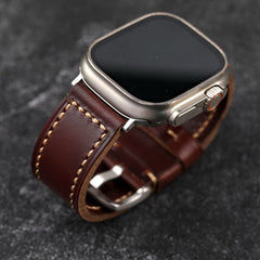 LoofFitU™ Custom Made Apple Watch Strap - Antique Red-Brown