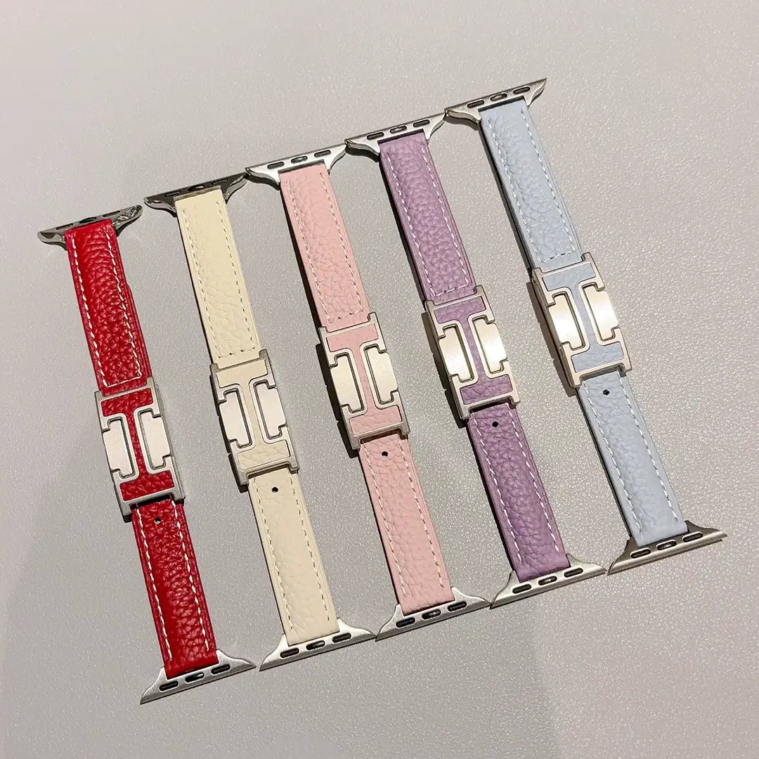 Slim H-shape Leather band