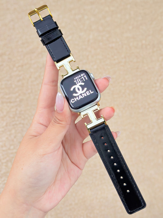 LoofFitU™ Double-H  Calf Leather Strap