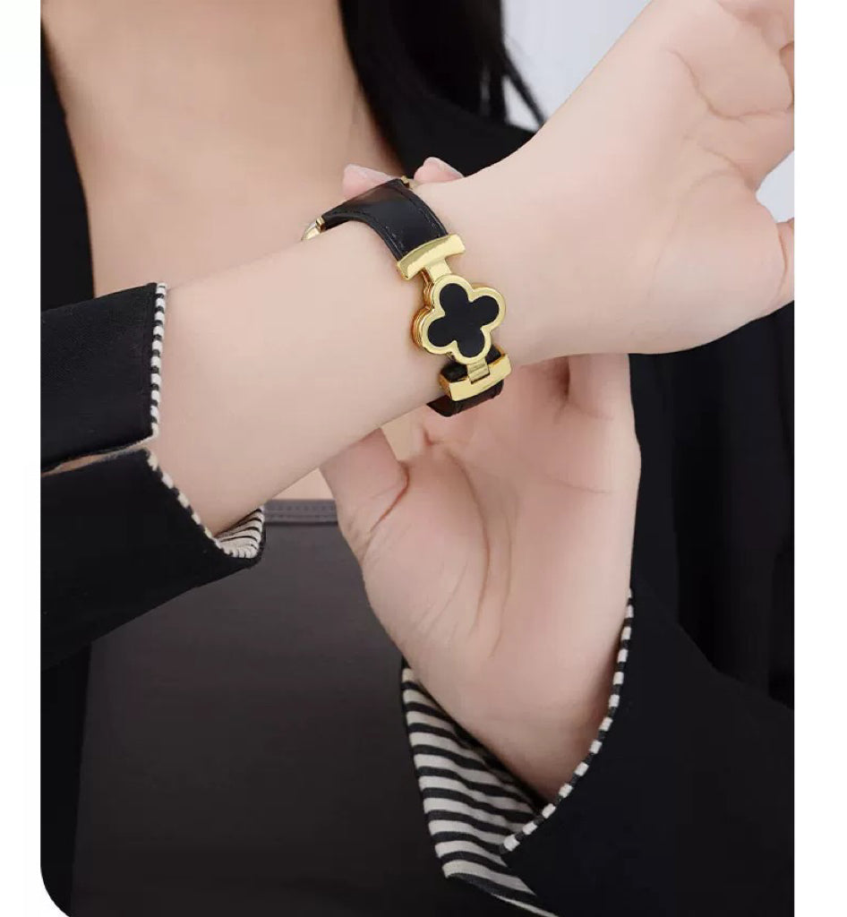 LoofFitU™  Luxury Clover Leather Strap