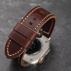 LoofFitU™ Custom Made Apple Watch Strap - Antique Red-Brown