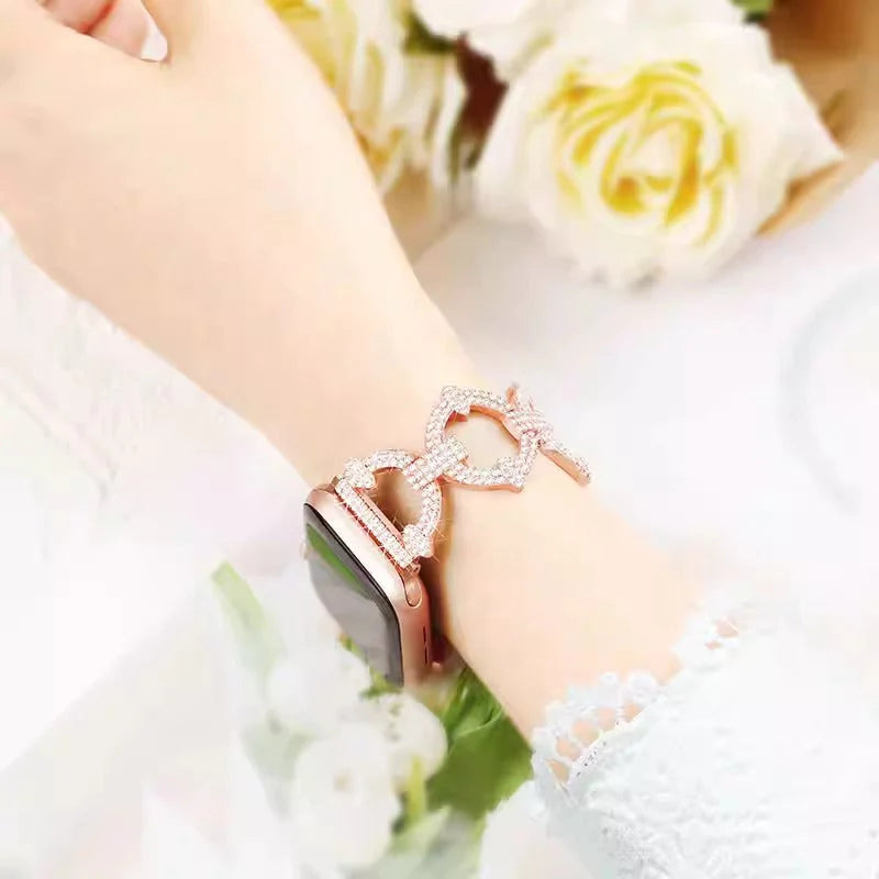 LoofFitU™ Bling Diamond Link Bracelet For Apple Watch