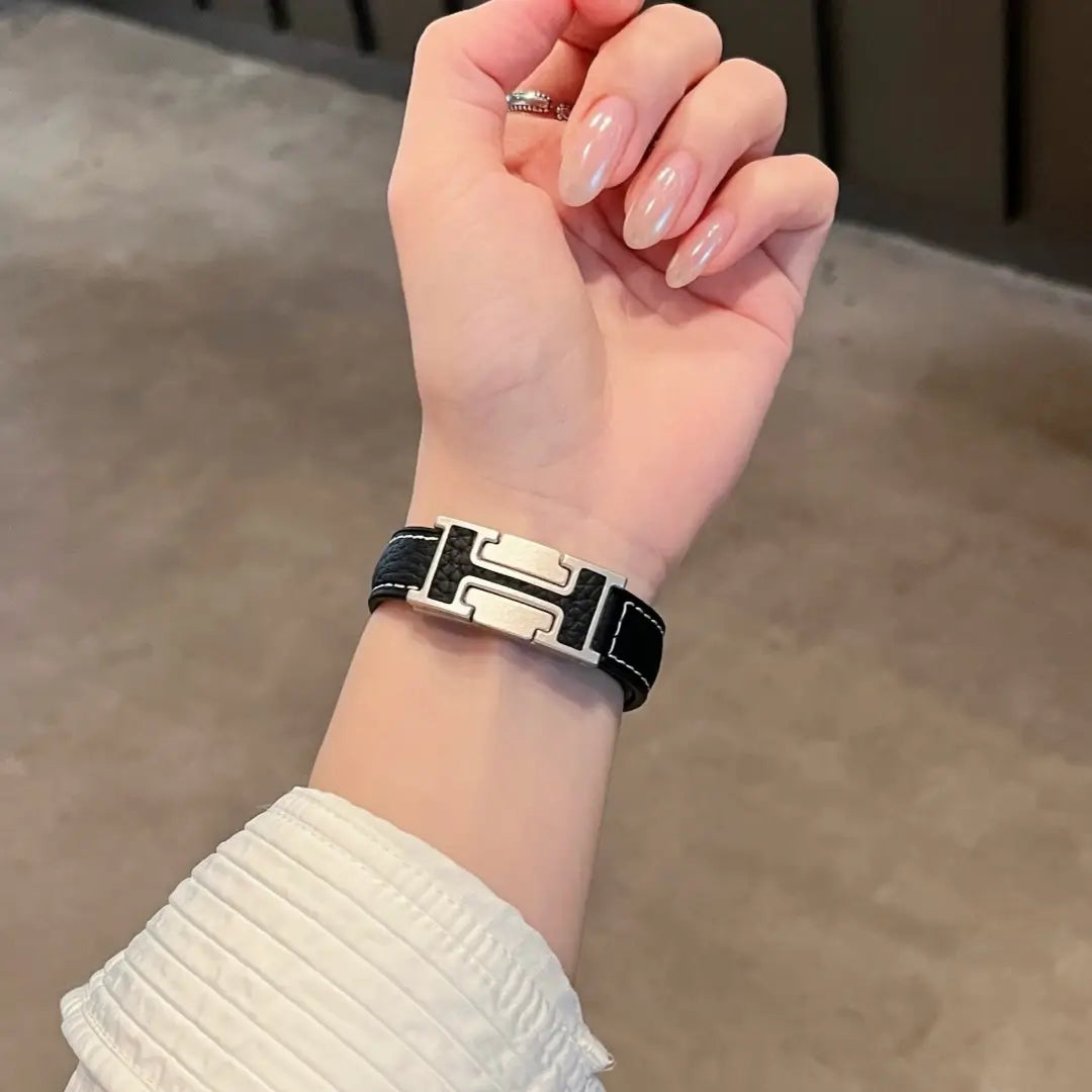 Slim H-shape Leather band