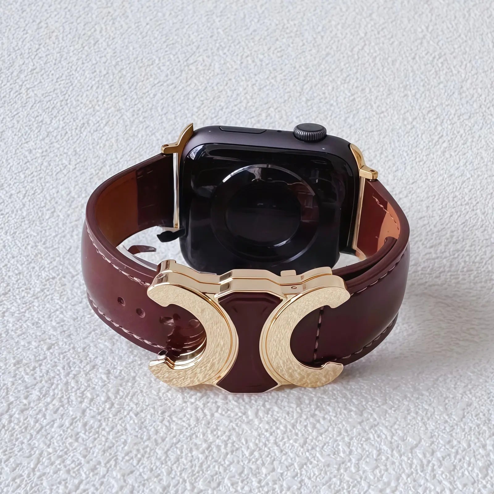 Double C-shape Leather Band