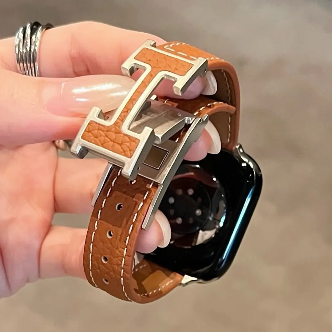 Slim H-shape Leather band