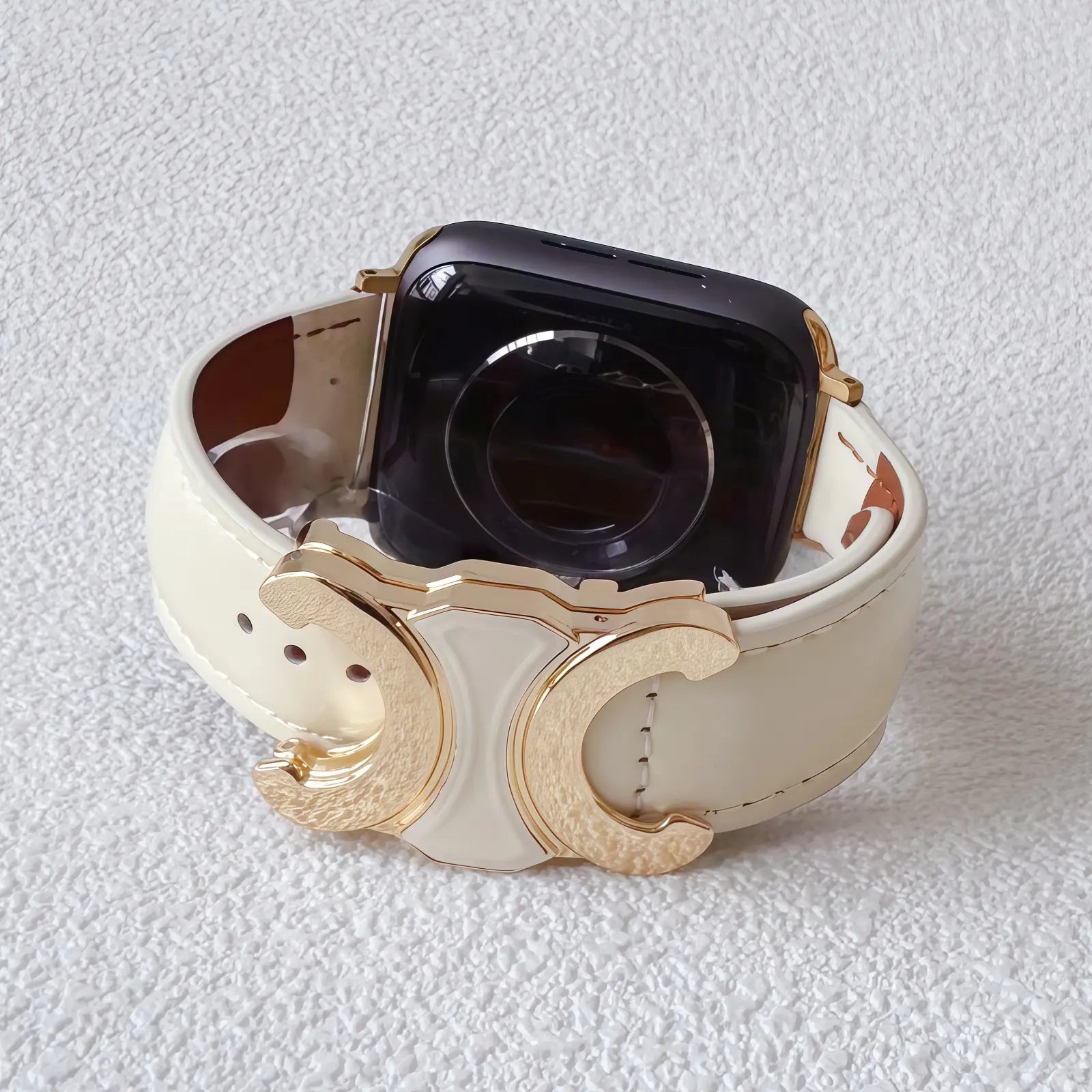 Double C-shape Leather Band