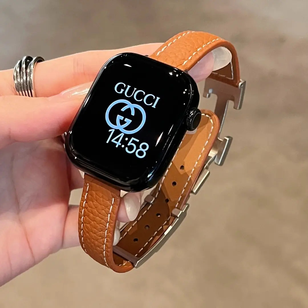 Slim H-shape Leather band