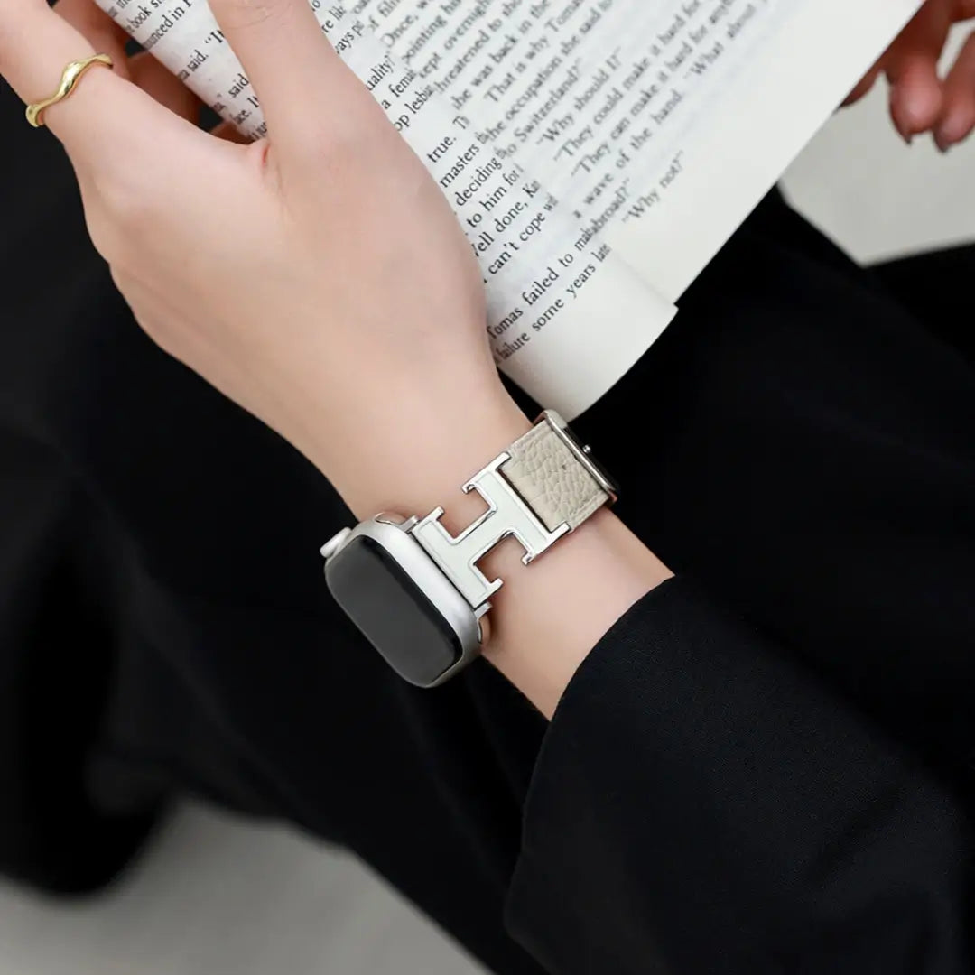 Double-H Leather Band