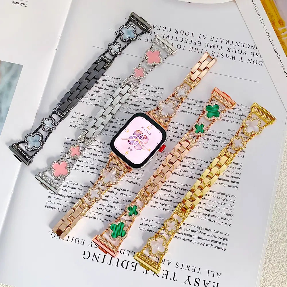 Diamond Clover Apple Watch Band