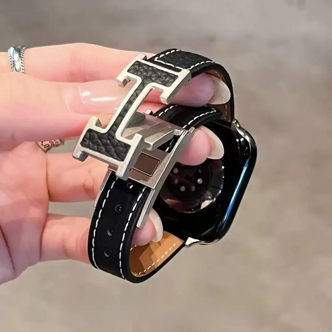 Slim H-shape Leather band