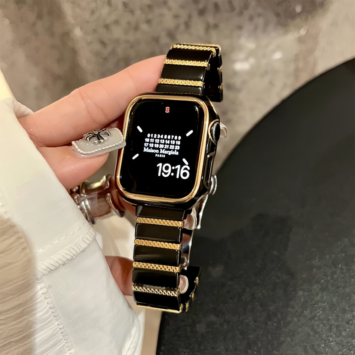 Ceramic butterfly buckle