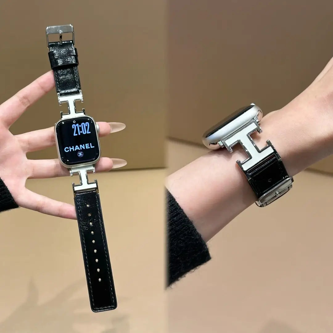 Double-H Leather Band