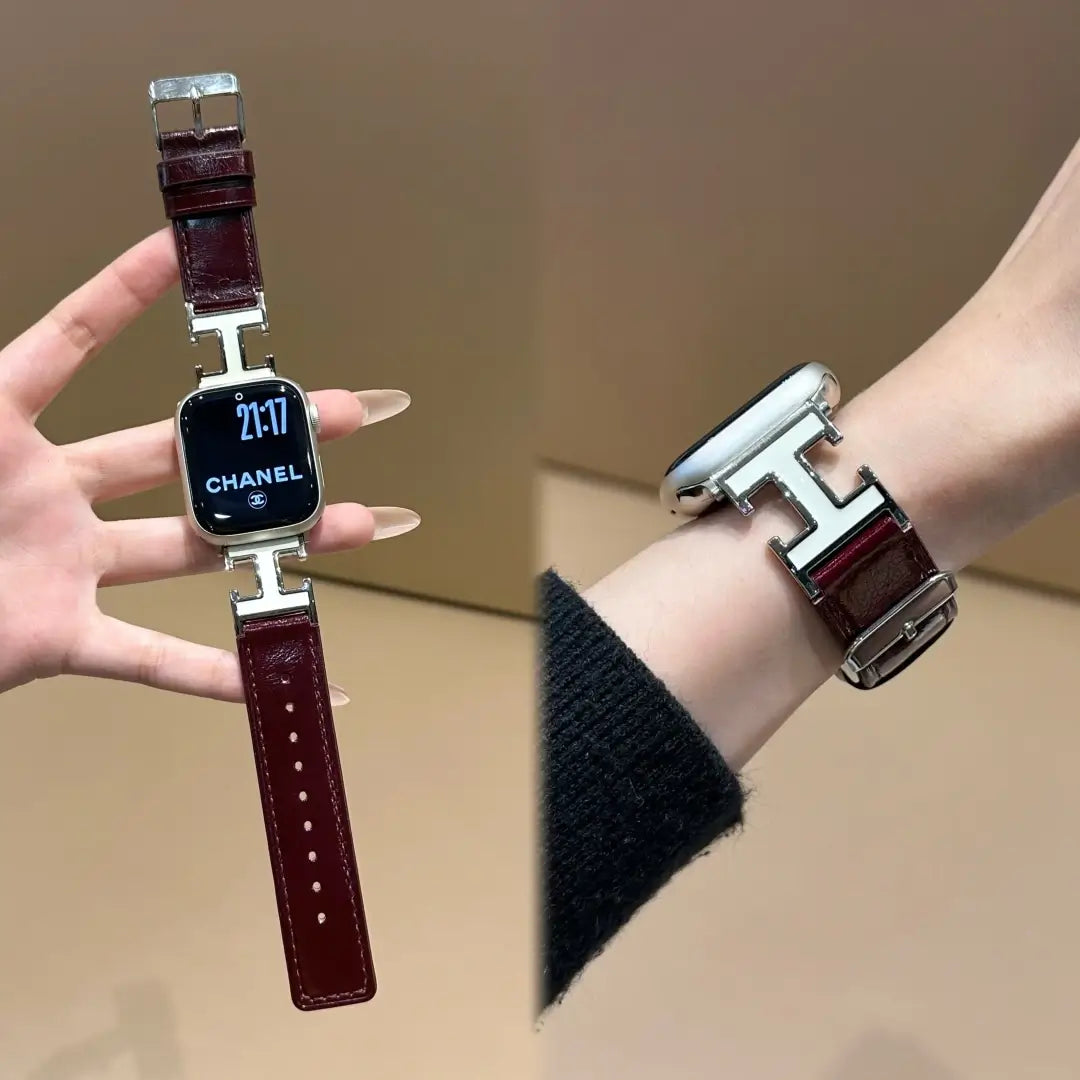 Double-H Leather Band