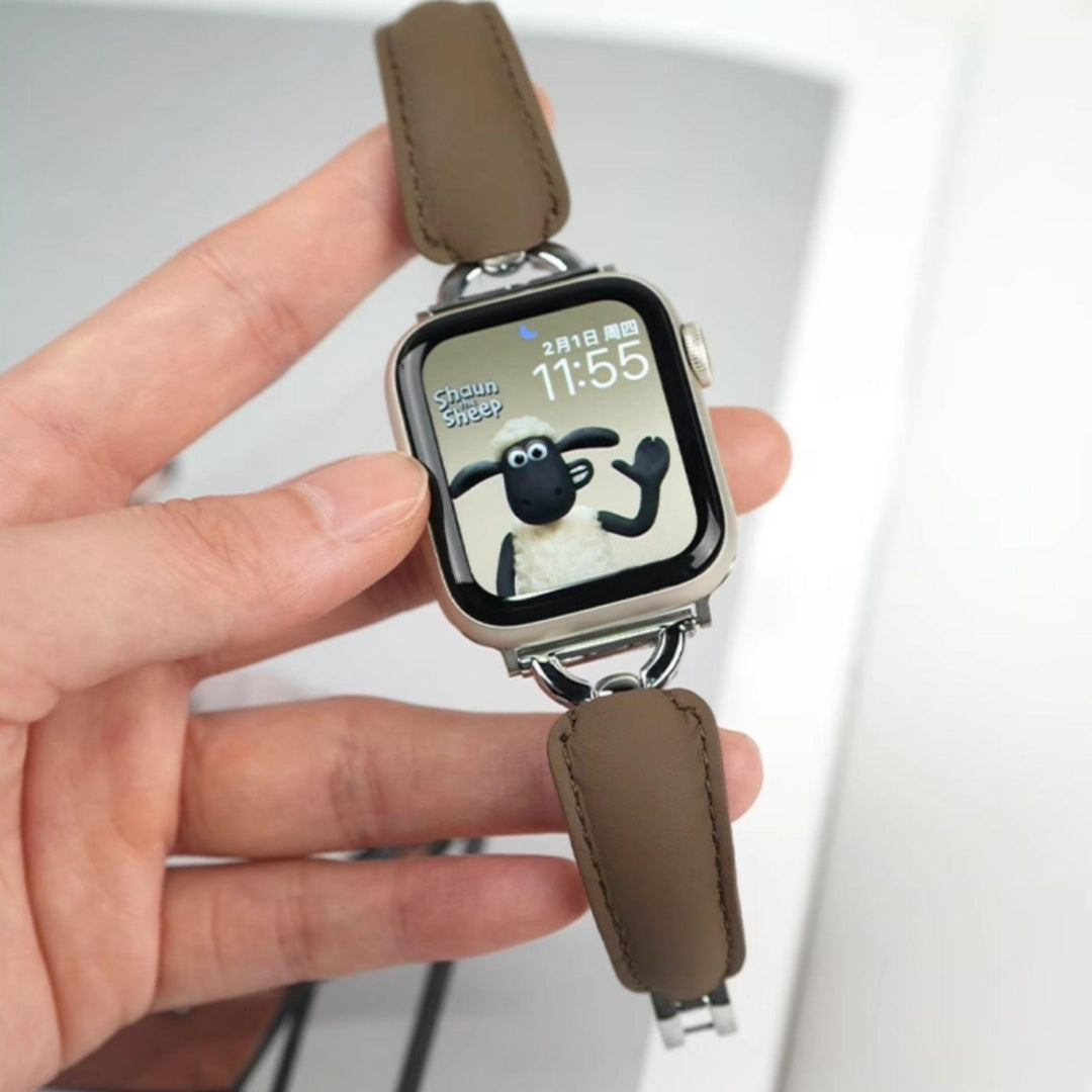 LoofFitU™ Luxe Leather-Metal Strap for Apple Watch – Elegant. Durable. Unique.