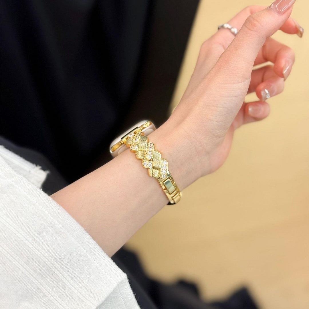 Wheat-stalk design bracelet metal strap