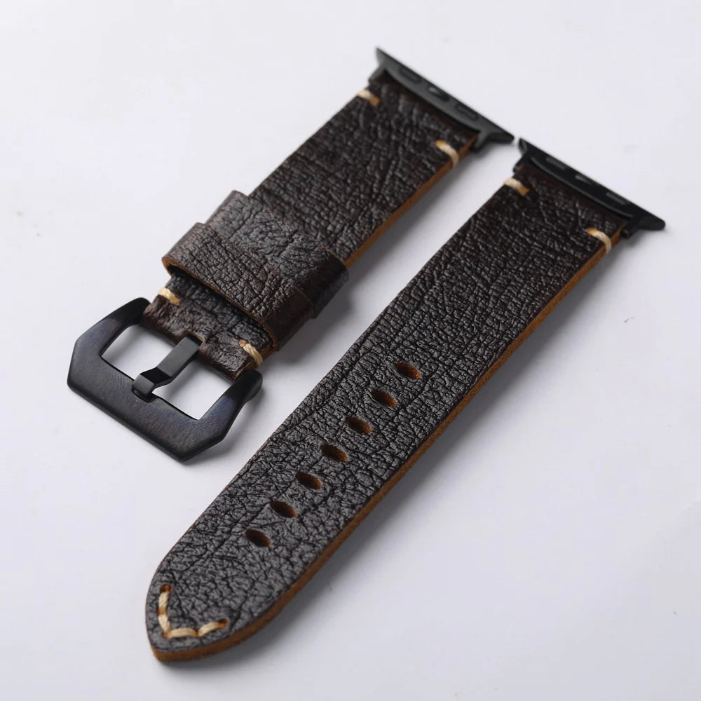 LoofFitU™ Handmade Vintage Leather Strap For Apple Watch
