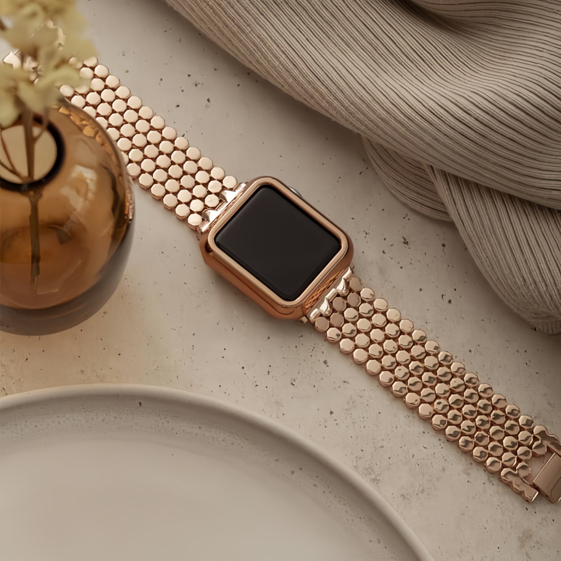 LoofFitU™ Honeycomb Stainless Steel Strap – Modern, Sleek, and Unforgettable