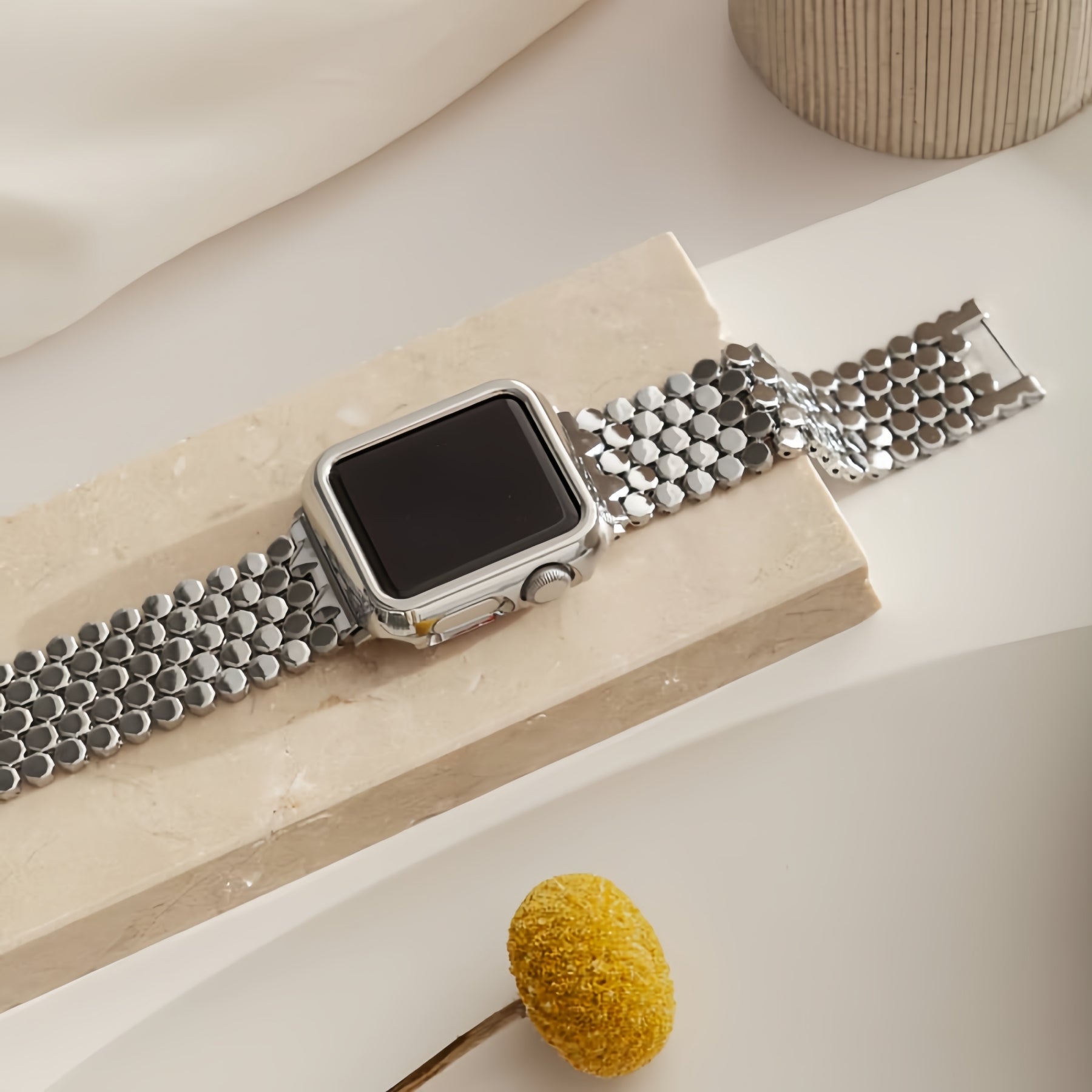 LoofFitU™ Honeycomb Stainless Steel Strap – Modern, Sleek, and Unforgettable