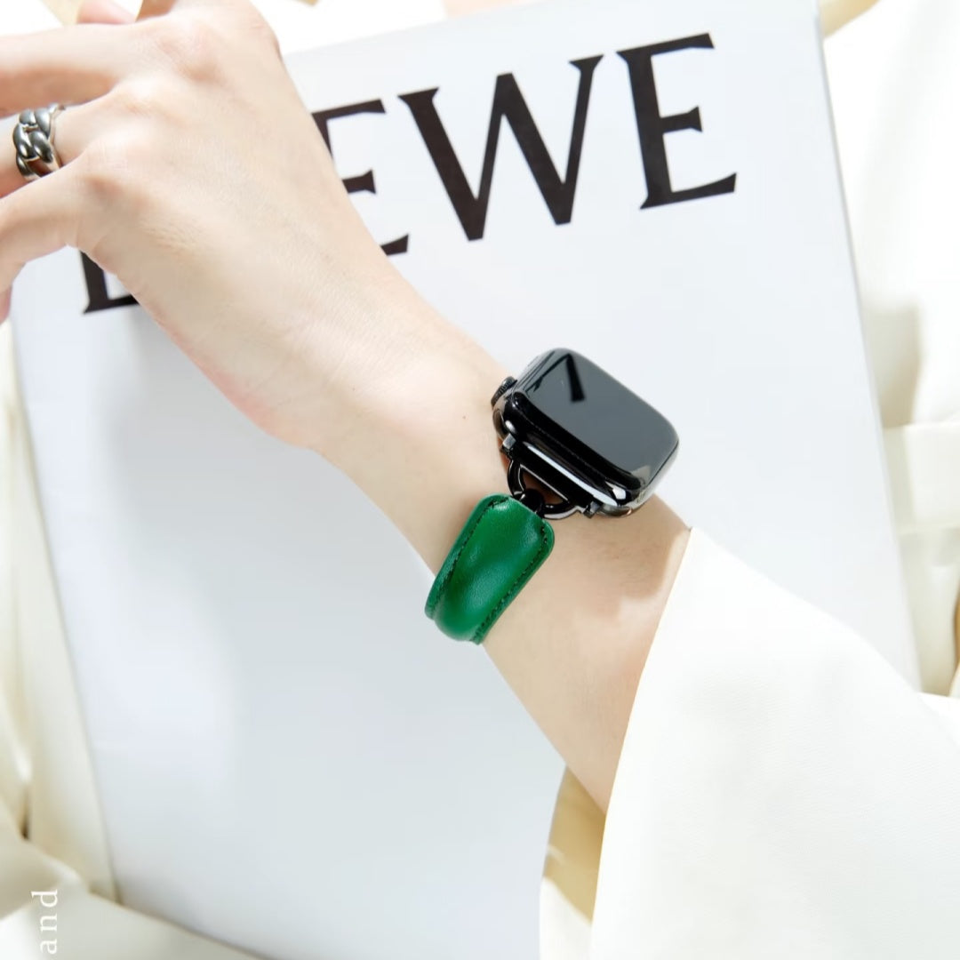 LoofFitU™ Luxe Leather-Metal Strap for Apple Watch – Elegant. Durable. Unique.